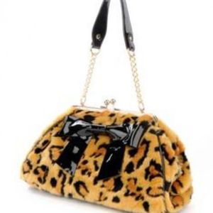 Pinup Couture Leopard Clutch Purse